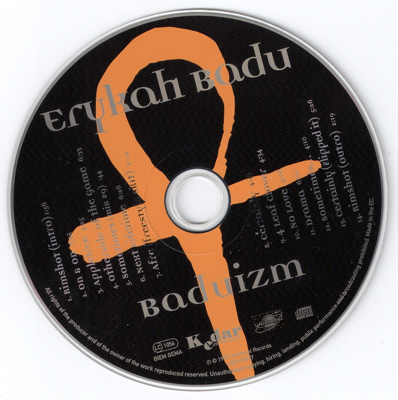 Erykah Badu Baduizm CD [1997]