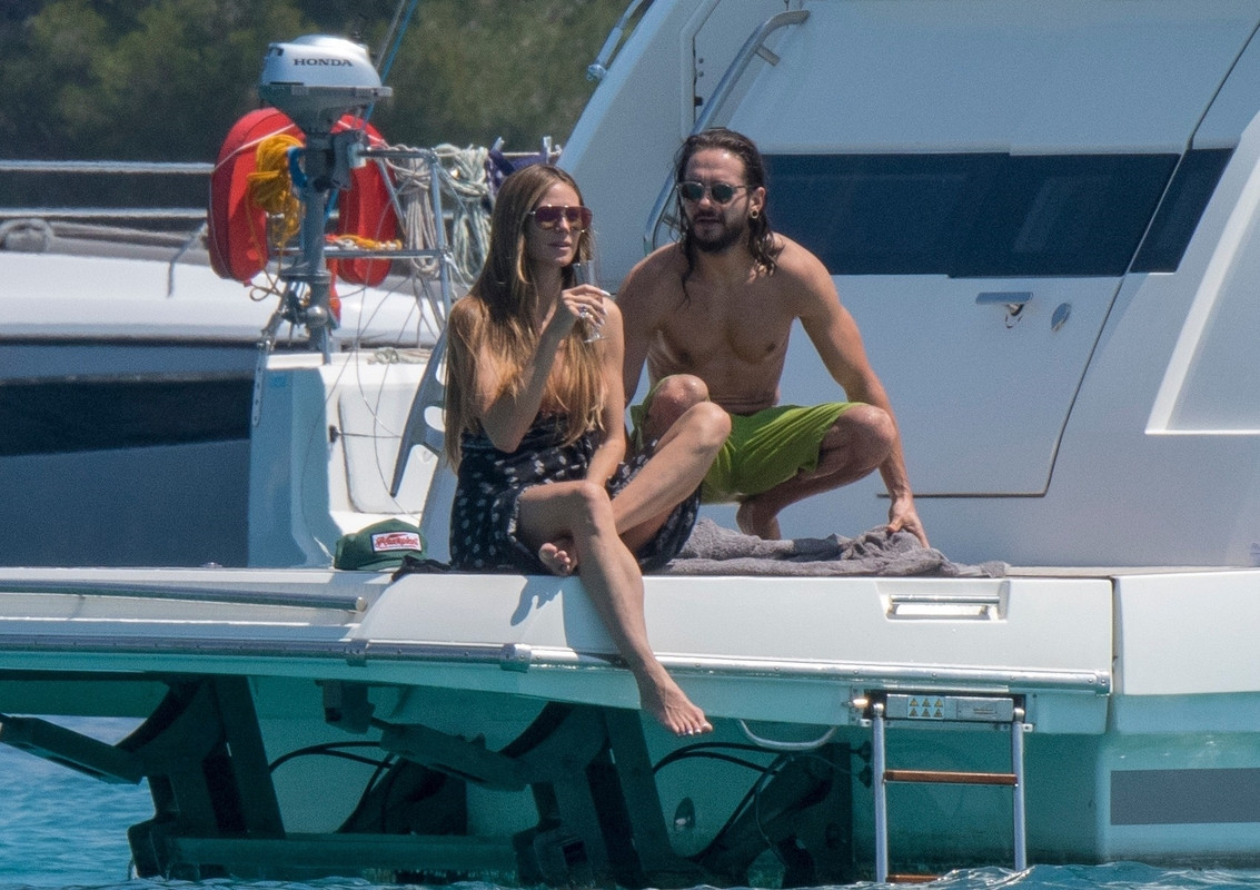 Heidi Klum Upskirt In Bikini On A Boat In Cannes UpskirtSTARS 20862