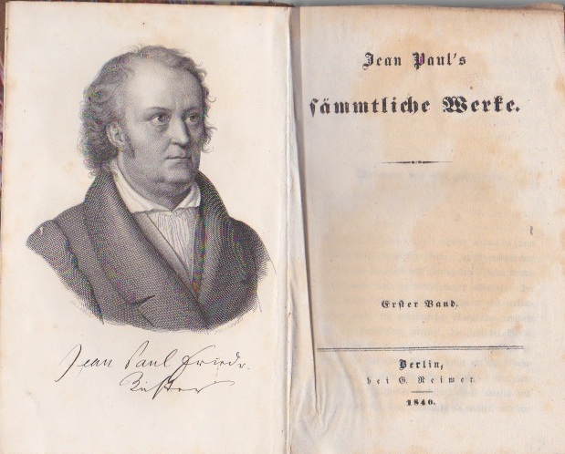 JEAN PAUL (= J.P.F. RICHTER) - Smmtliche Werke (33 Vols. complete)