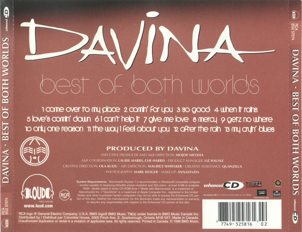 Davina Best Of Both Worlds BACK [1998]