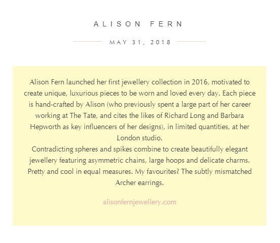 PRESS | Alison Fern Jewellery