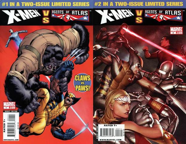 X-Men vs. Agents of Atlas #1-2 (2009-2010) Complete