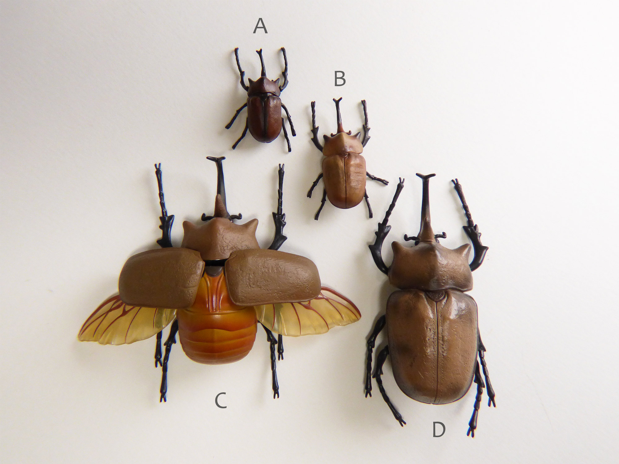 1:1 Prosopocoilus Hasterti Stag Beetle Insect Figure Deagostini not Kaiyodo