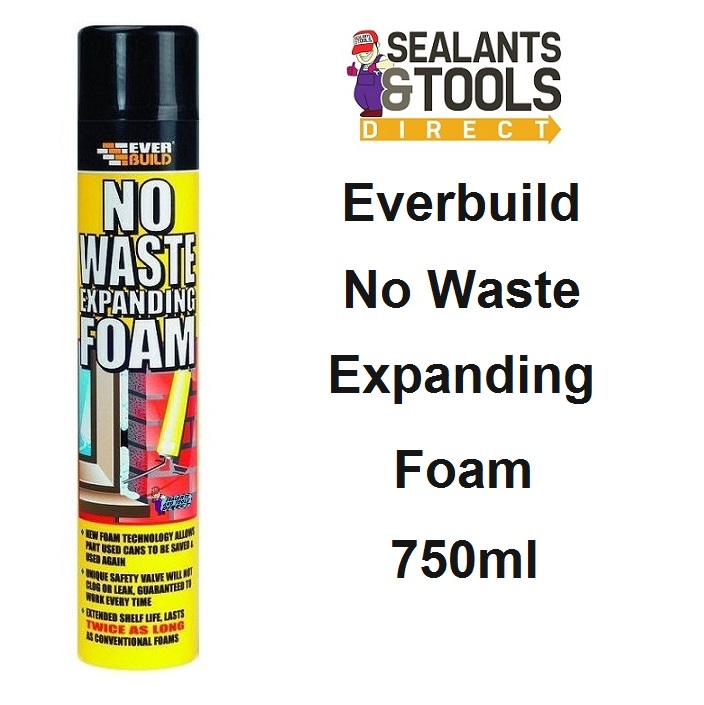 6 X Everbuild Fix Fill Expanding Foam Quick Set 750ml