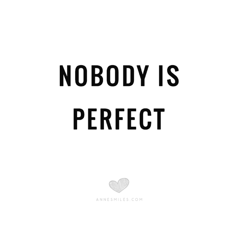 Nobody's perfect.