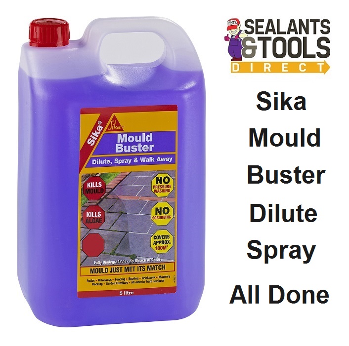 Sika Mould Algae Moss Buster Concentrate Fungicidal Remover Wash ...