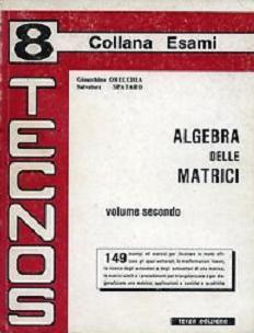 G. Orecchia  S. Spataro - Algebra delle Matrici  [Vol. 2] (1990) - ITA