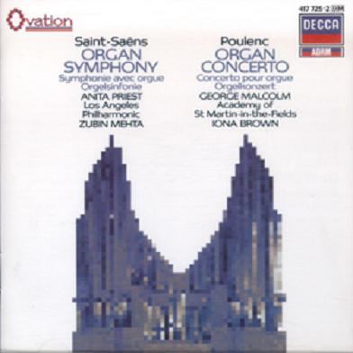Saint-Saens, Poulenc - Organ Symphony & Organ Concerto (1987) mp3 320 kbps-CBR