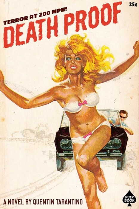 Películas de Tarantino convertidas en portadas de libros - Death Proof