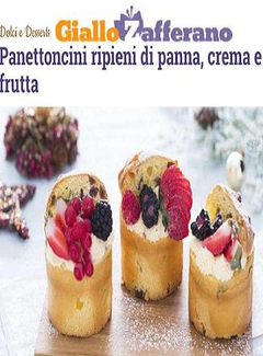 Giallo Zafferano - Panettoncini ripieni di panna crema e frutta (2014) - ITA