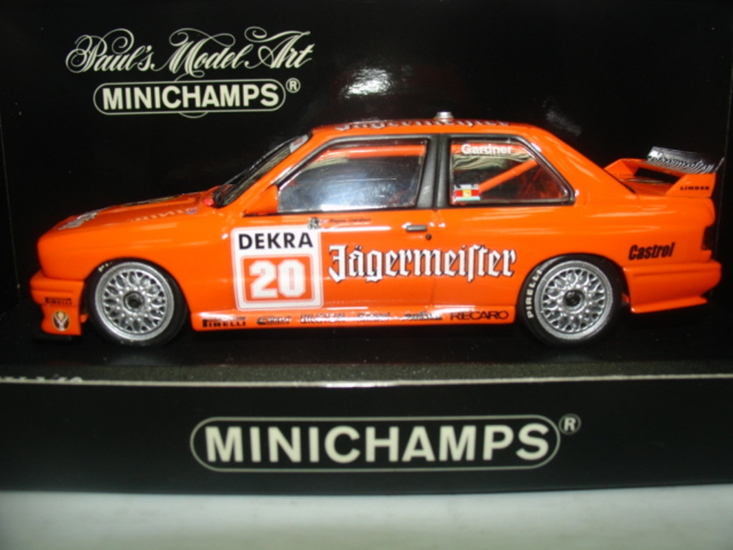 自動車 MINICHAMPS 1/18 BMWM3 W.Gardner DTM 1992 Minichamps 1/18 Scale - 180 922020 BMW M3 DTM 1992 W