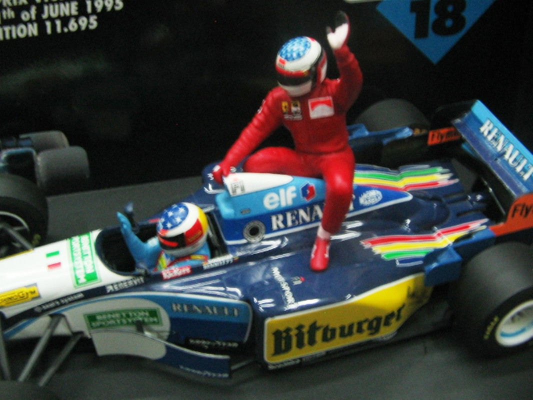 WOW EXTREMELY RARE Benetton B195 Schumacher Alesi Taxi