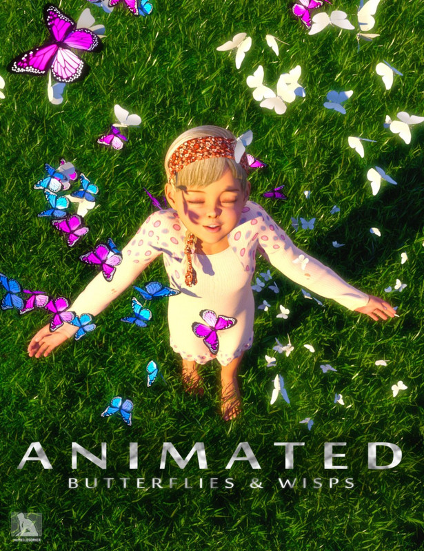 00 main ireal animated butterflies and wisps daz3d