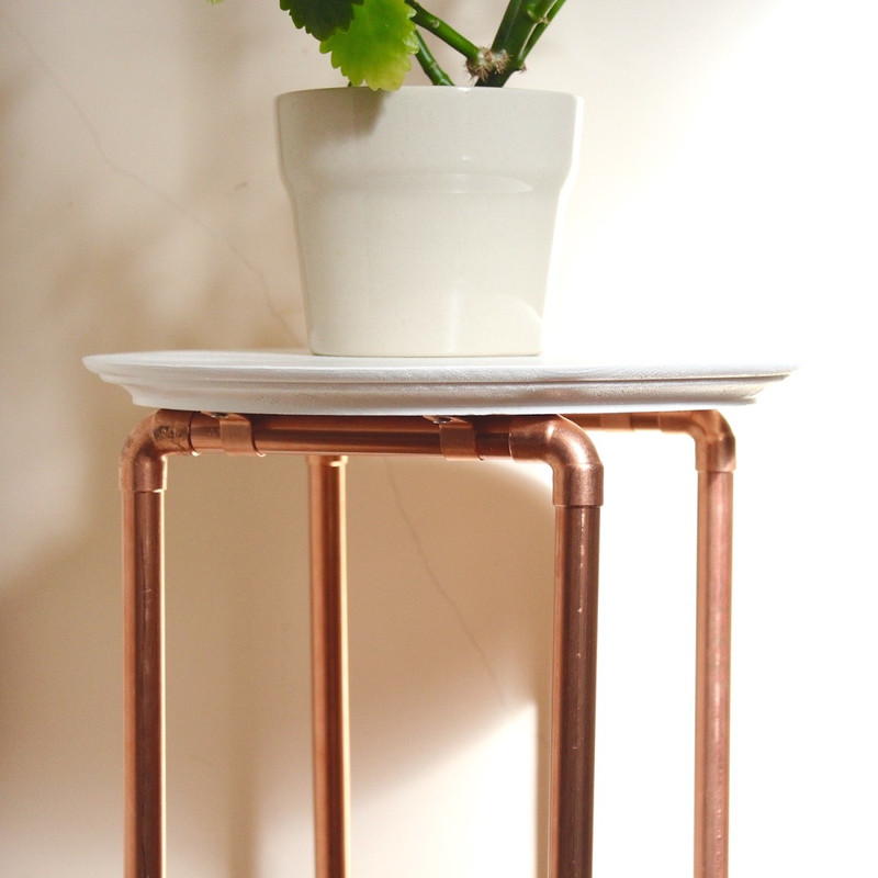 Copper Leg Plant Stand