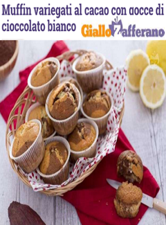 Giallo Zafferano - Muffin variegati al cacao con gocce di cioccolato bianco (2015) - ITA