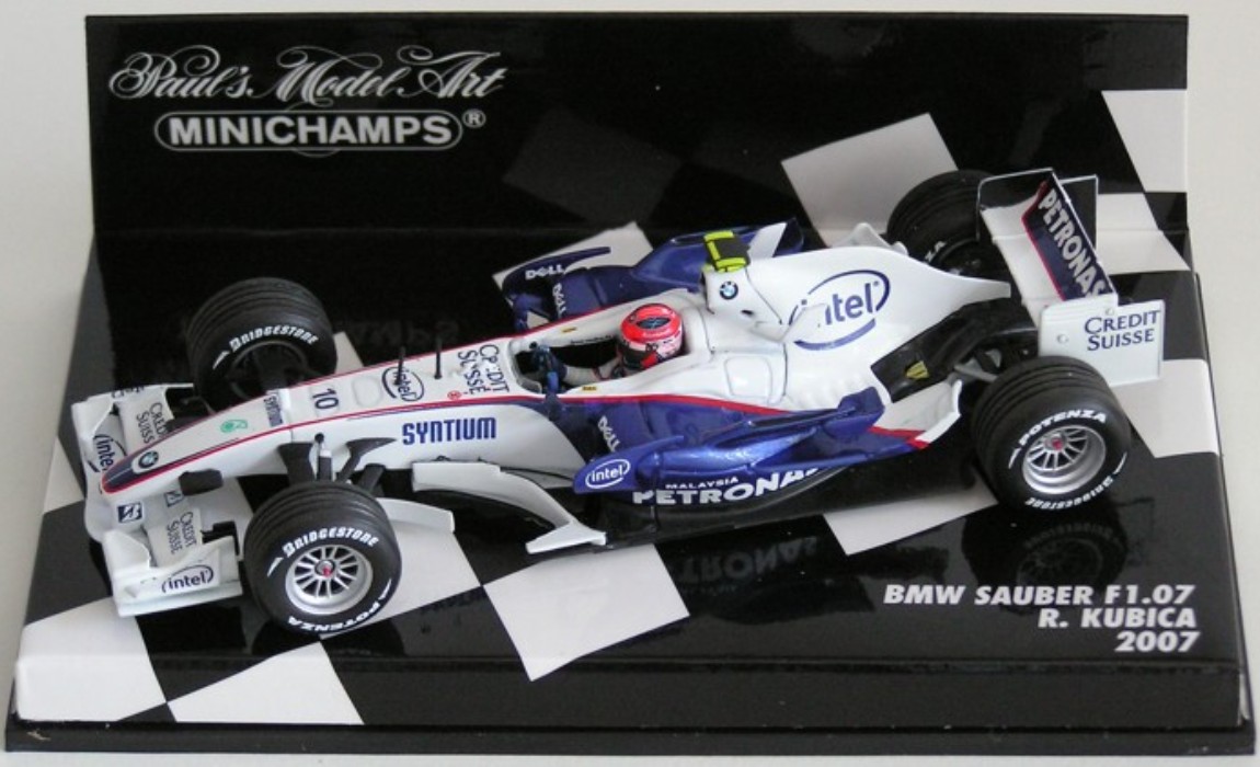 ミニカー minichamps BMW SAUBER F1.07 USA GP 2007 BMWザウバー F1.07 S.ベッテル アメリカGP | F1ミニカーあれこれ