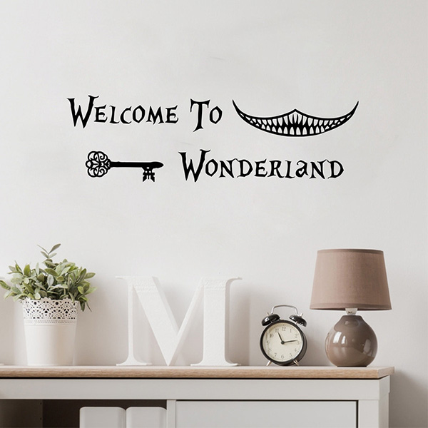 Home Garden Home Decor Alice In Wonderland Welcome Magic