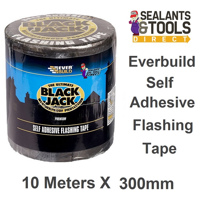 Everbuild Black Jack Flashing Tape Lead & Roofing Tape Flashband 10MTR Rolls 