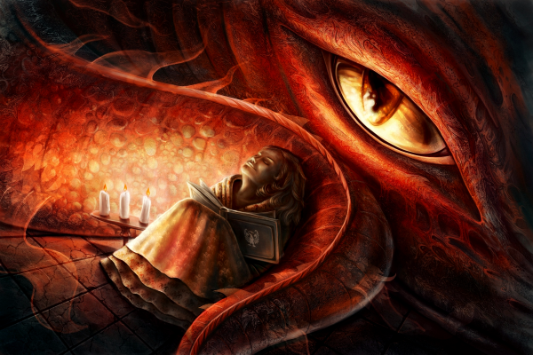 dragon-girl-book-candle-dream-eyes-tail