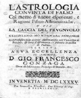 Geminiano Montanari - L'Astrologia Convinta di Falso (1685) - ITA