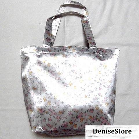 New Japan Cecil Mcbee White Large Floral Pvc Shiny Shopping Shoulder Tote Bag Totes Wallets Cases Chsalon Totes Bags