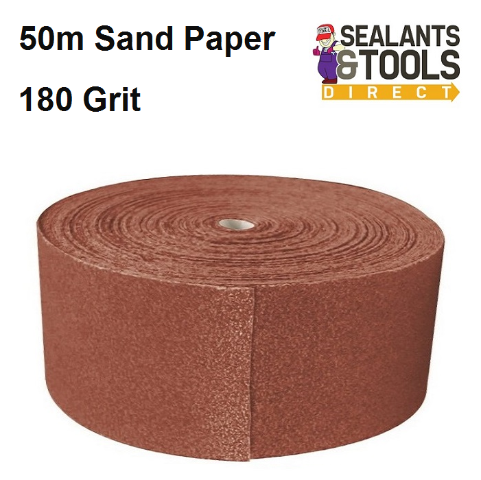 8/" x 5 Meters Sandpaper Rolls Heavy Duty Silicon Carbide 40 Grit