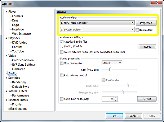 how to rotate media player clasic