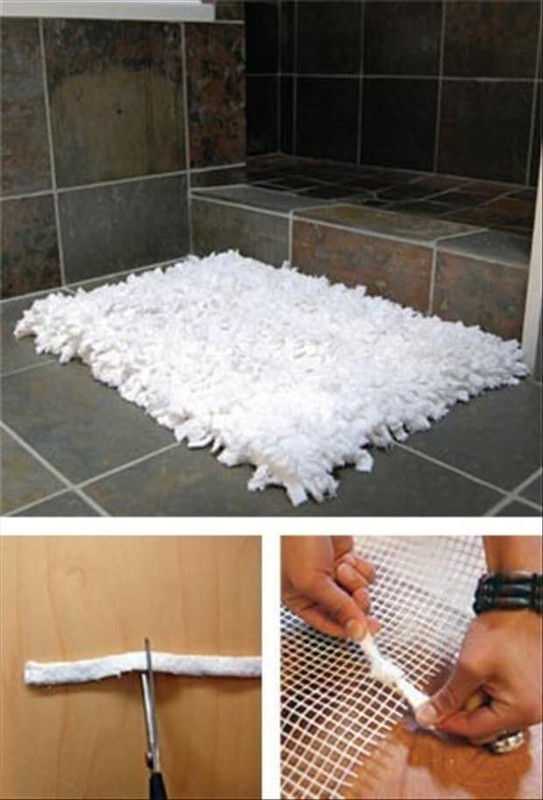 Cómo hacer una alfombra reciclando toallas