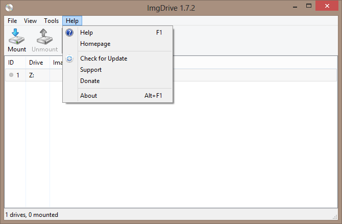 download the new version ImgDrive 2.0.6.0
