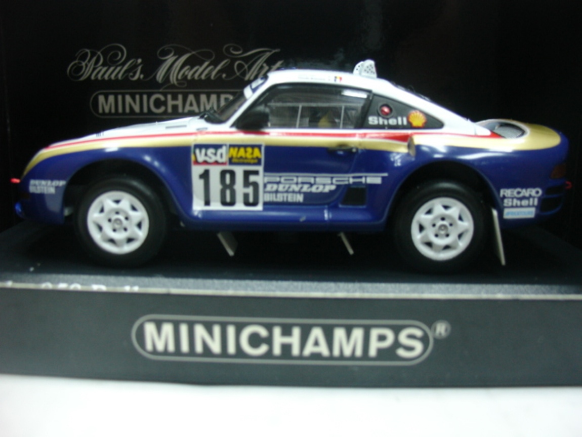 Minicar 1/43 Porsche 959 Rallye Paris-Dakar 1986 DUNLOP #185