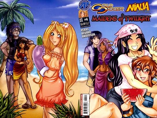 Gold Digger-Ninja High School - Maidens of Twilight 001-004 (2009) Complete