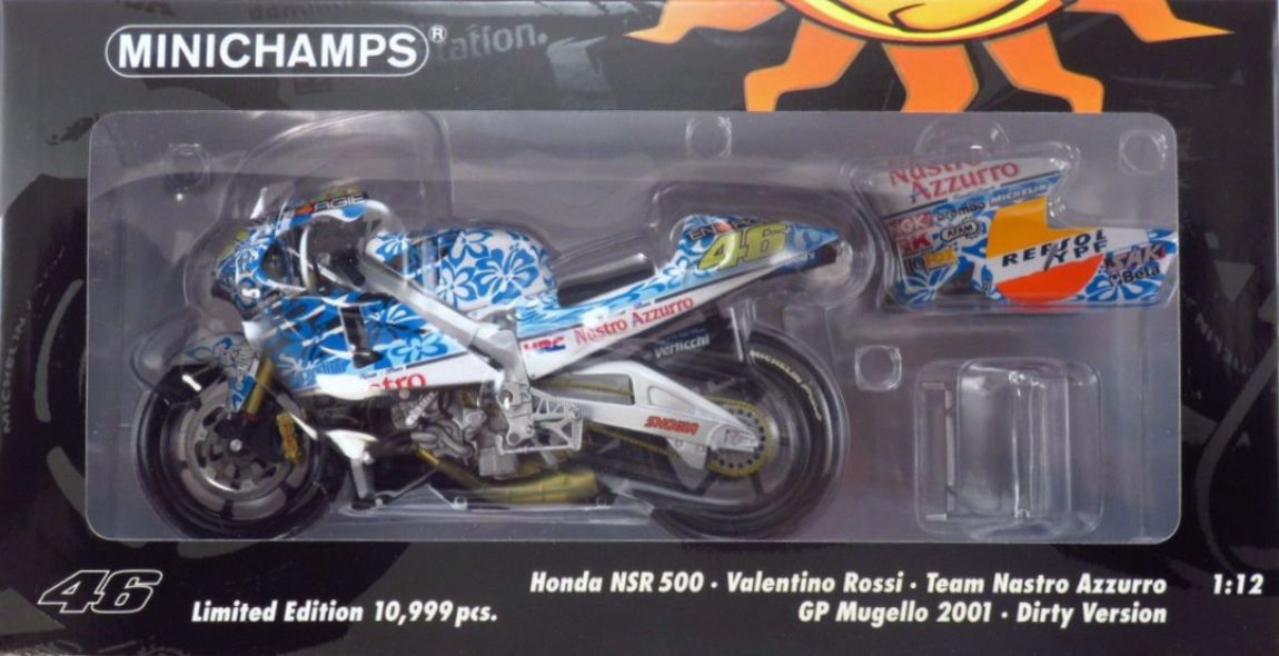 WOW EXTREMELY RARE Honda NSR500 #46 Rossi GP Mugello 2001