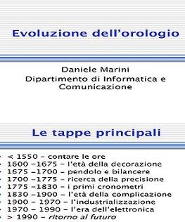Daniele Marini - Evoluzione dell’orologio - ITA