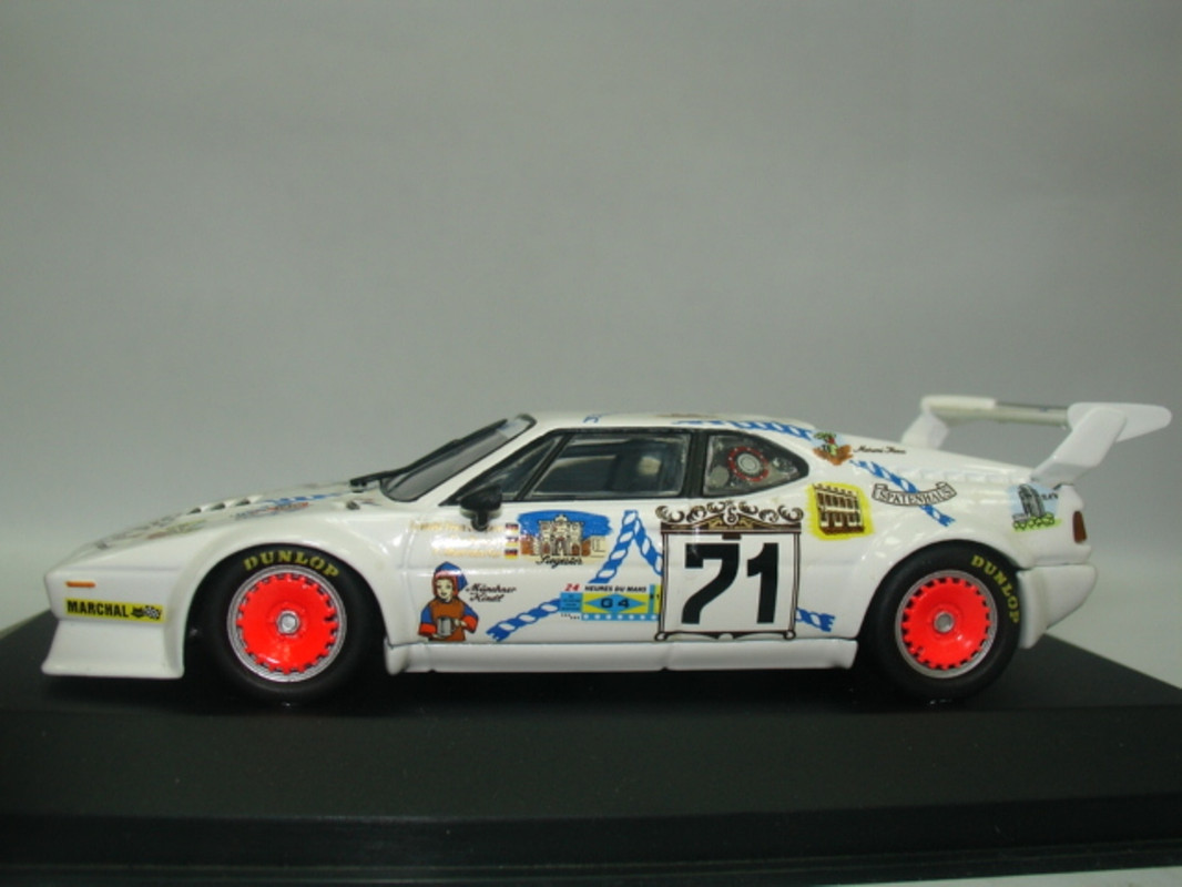 WOW EXTREMELY RARE BMW M1 LM #71 Munchen 24h Le Mans 1981 1
