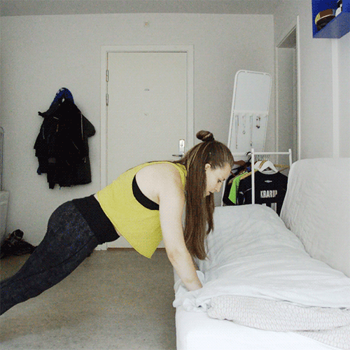 HIIT hotel room workout