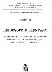 Franco Volpi - Heidegger e Brentano (1976) - ITA