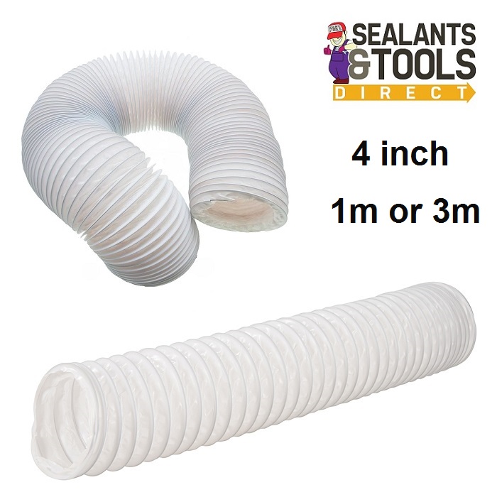 4” 100mm FLEXIBLE PIPE-Extractor Fans,Tumble Dryers&Vent Ducting Sold ...