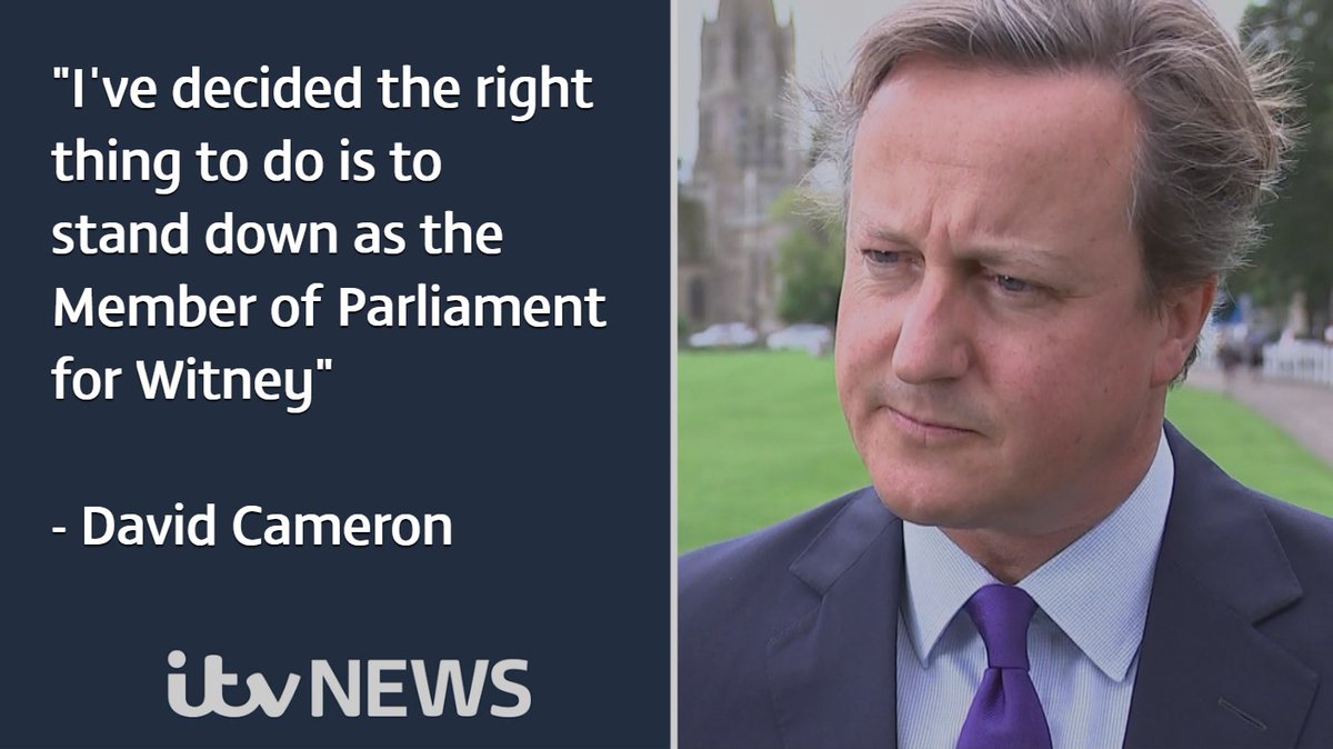 Disgraced Former British PM David Cameron Resigns As MP With Immediate   David Cameron Resignation 