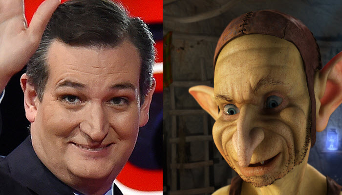 Ted Cruz the Goblin goes full retard, blames Trump for Brussels attacks ...