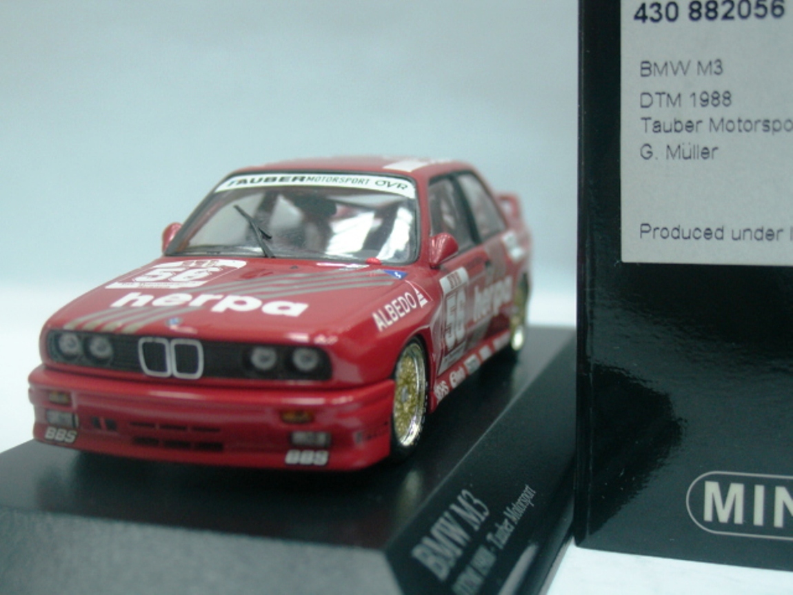 WOW EXTREMELY RARE BMW M3 E30 #56 Müller Zolder 1988 DTM 1