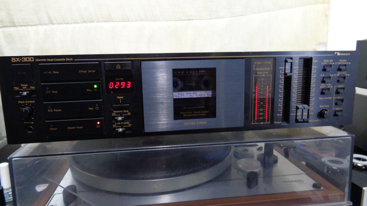 Pletina de casete estéreo NAKAMICHI BX-300E de 3 cabezal…