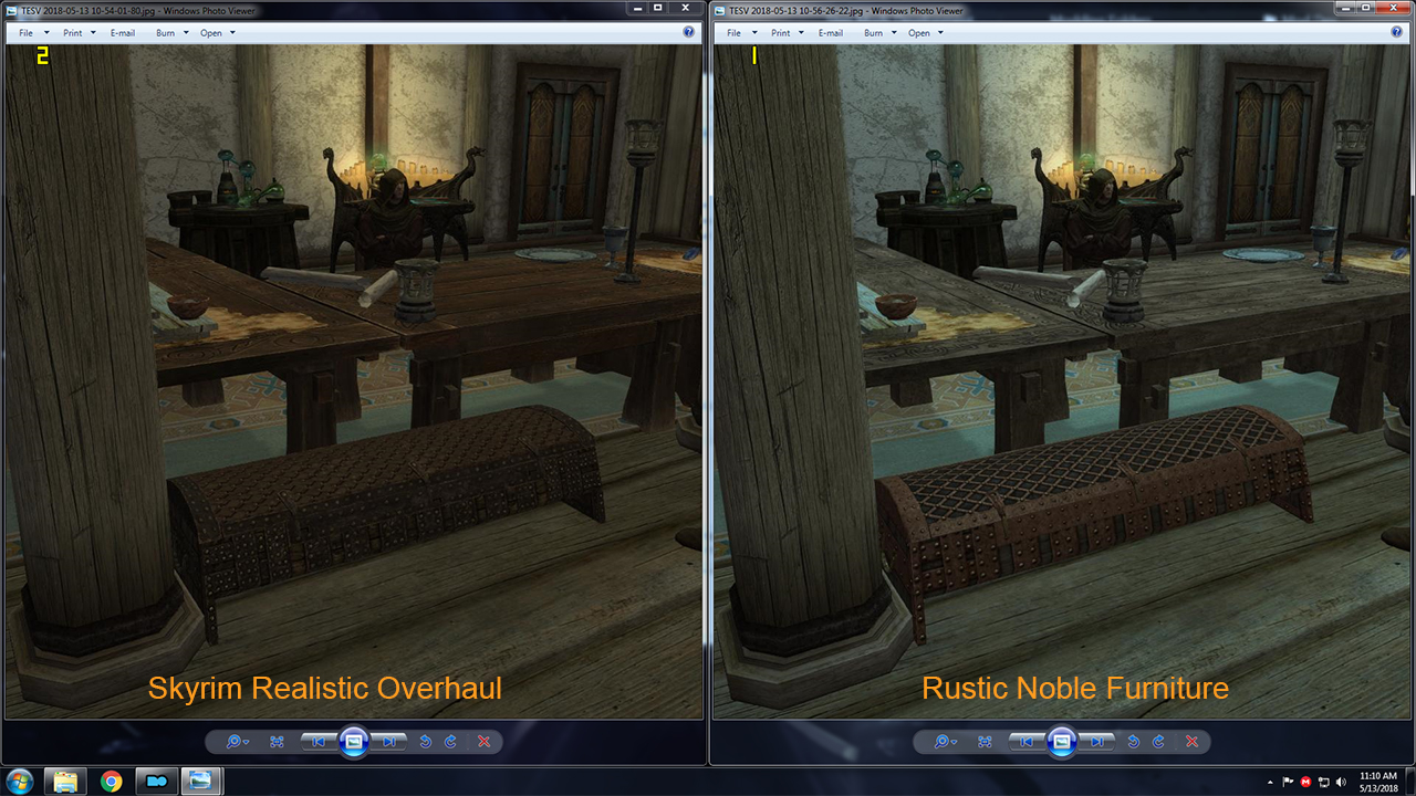 Skyrim Rustic Noble Furniture By Gamwich Skyrim Le Mods