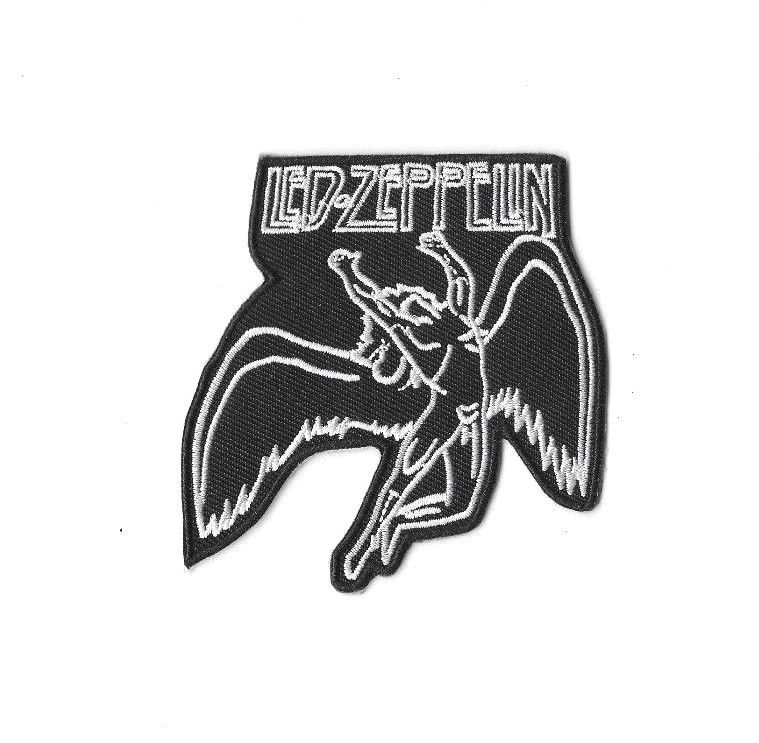 Iron on or sew on patch symbols LED zeppelin angel.