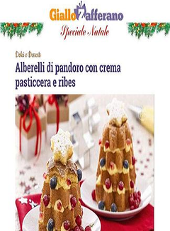 Giallo Zafferano - Alberelli di pandoro con crema pasticcera e ribes (2014) - ITA